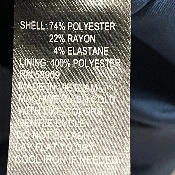 ALEX MARIE Career Old Money Preppy Flare Short SLV Wrap Skirt Navy Blue Dress 4 - Picture 12 of 16